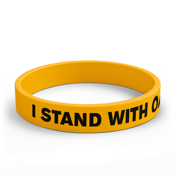 I STAND WITH OAKLAND WRISTBAND