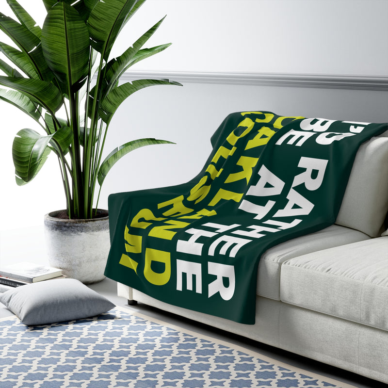 I'd Rather Be at Oakland Coliseum Fleece Blanket