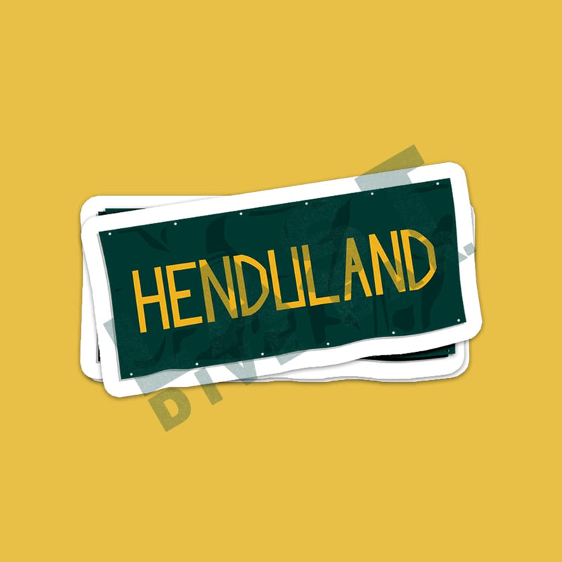 Henduland Banner Stickers