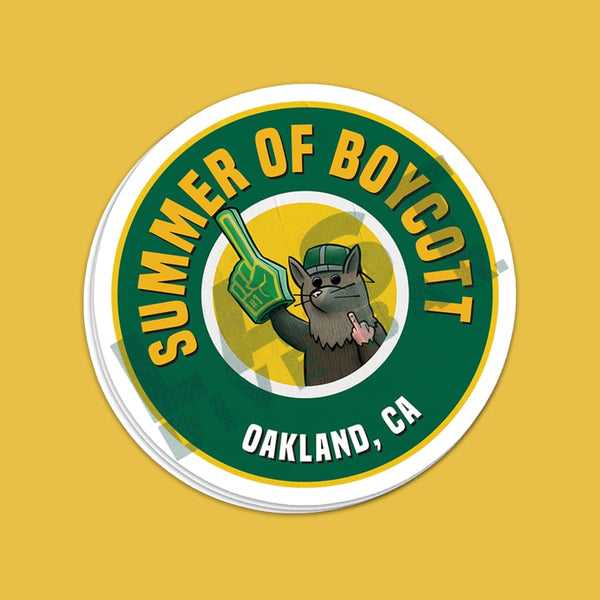 Summer Of Boycott Possum Stickers X3