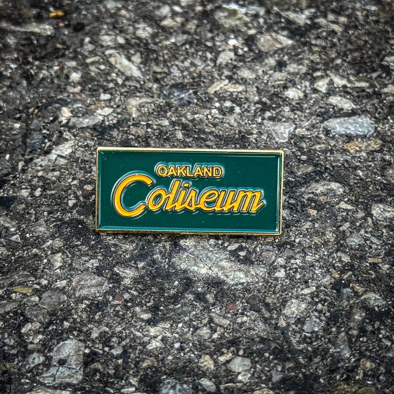 Classic Coliseum Font Pin