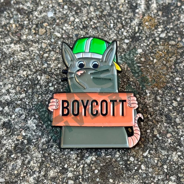 Boycott Rally Possum Pin Pin