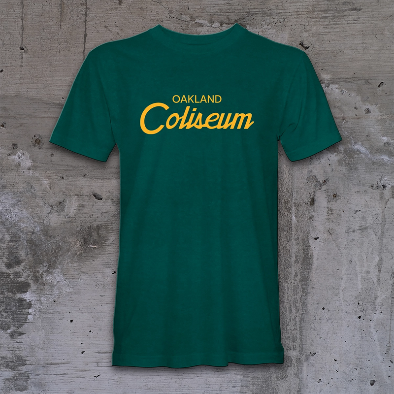 Oakland Coliseum Classic Font  Tee