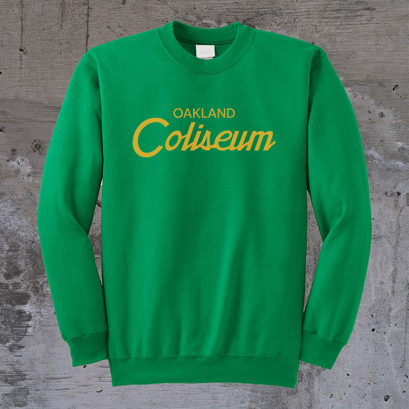 Oakland Coliseum Classic Font Crewneck Sweater