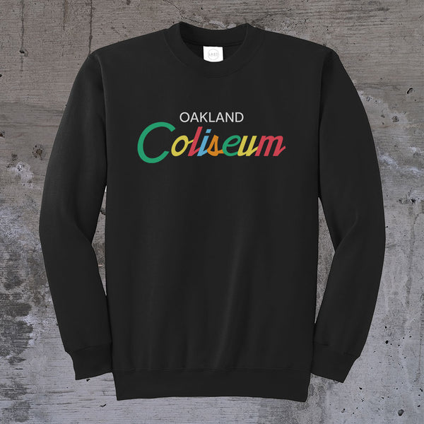 Oakland Coliseum Classic Font Crewneck Sweater