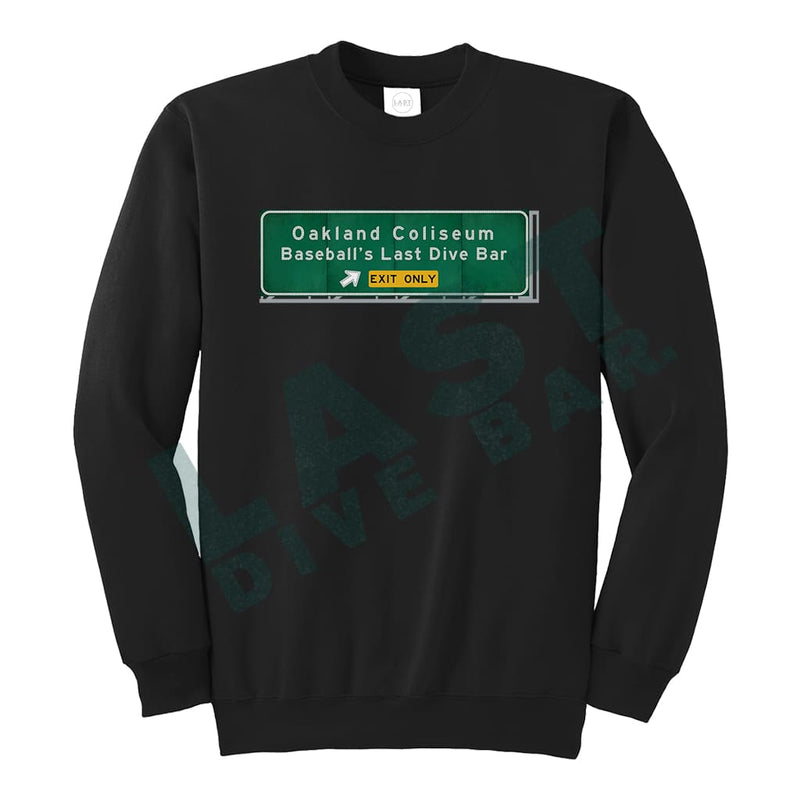 Ldb Exit Sign Crewneck Sweater S / Black