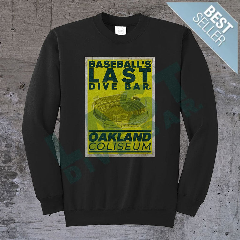 Last Dive Bar Poster Crewneck Sweater S / Black