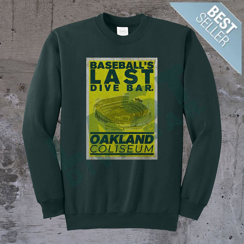 Last Dive Bar Poster Crewneck Sweater S / Forest