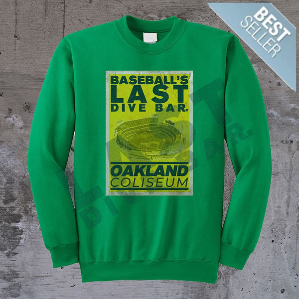 Last Dive Bar Poster Crewneck Sweater S / Kelly