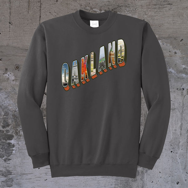 Oakland Postcard Crewneck Sweater