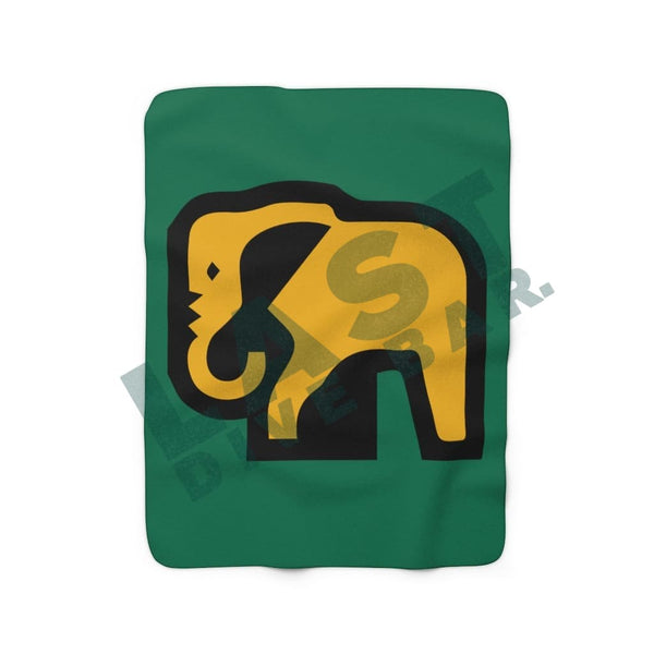Elephant Sherpa Fleece Blanket 50 × 60 Home Decor