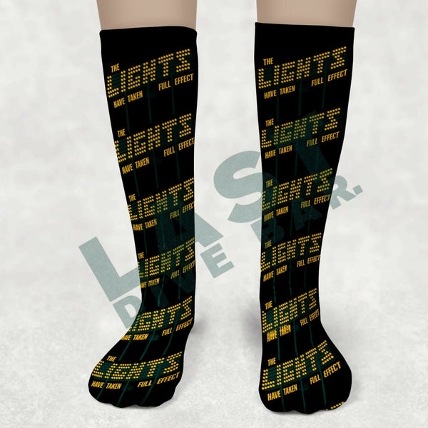 The Lights Socks Adult Knee High / Black