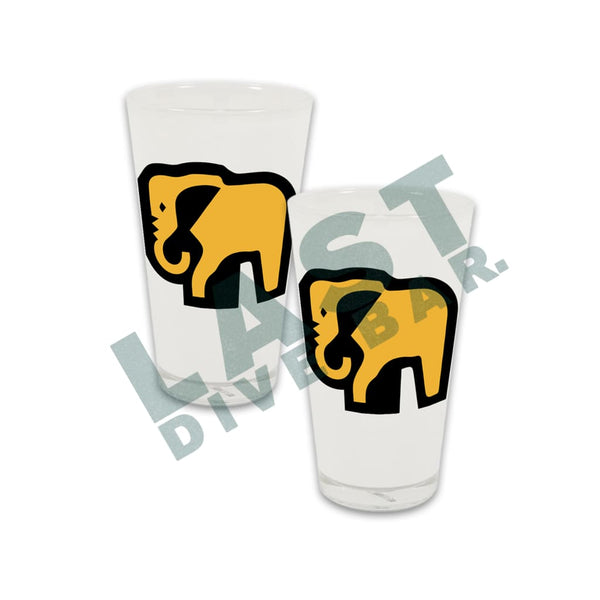 Elephant Pint Glass Set Of 2 Pints