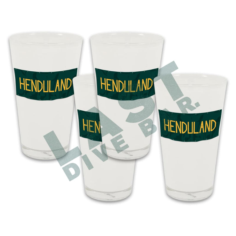 Henduland Pint Glass Set Of 4 Pints