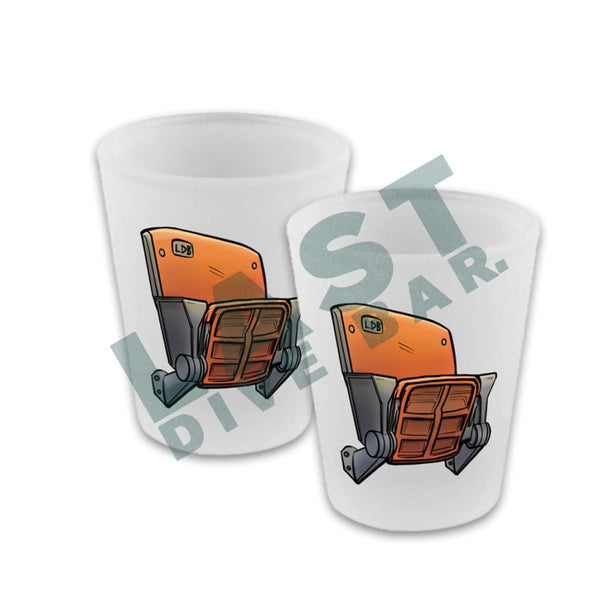 Coli Classic Chair Frosted Shot Glass Set Of 2