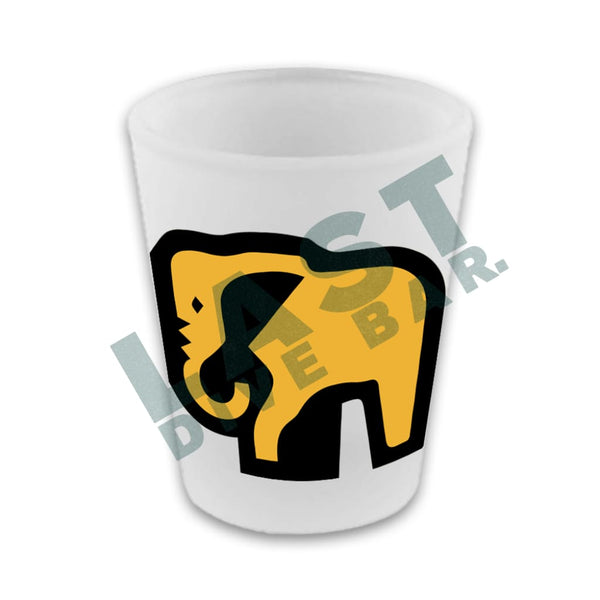Elephant Frosted Shot Glass Individual