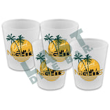 Oakland Nights Frosted Shot Glass Set Of 4